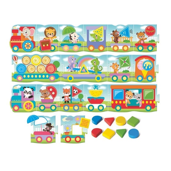 AS Company Clementoni Εξυπνούλης Baby Montessori Τρενάκι με Σχήματα image 1
