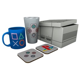 Σετ Κούπα με Ποτήρι & 2 Σουβέρ GB Eye Playstation Classic 2019 - Πολύχρωμο