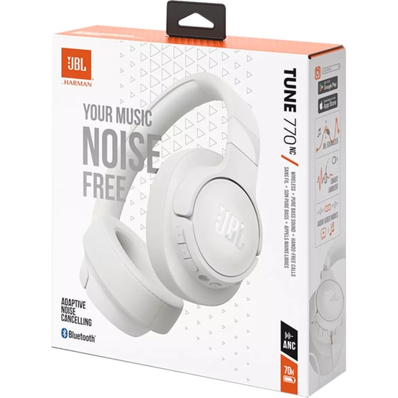 JBL Tune 770NC Ασύρματα Ακουστικά Κεφαλής - Λευκά image 11