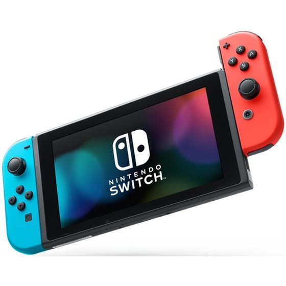 Nintendo Switch 2019 Neon Blue/Neon Red & Mario + Rabbids Sparks of Hope Bundle image 4