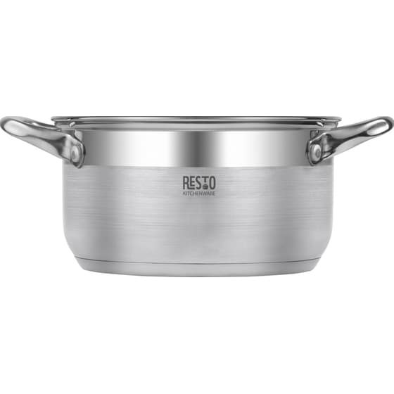 Κατσαρολάκι Ρηχό RESTO Casserole-RE92004 από Ανοξείδωτο Ατσάλι 22 cm 4.6 L Inox image 9