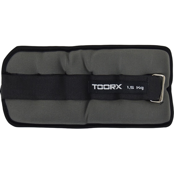 Βαράκια Άκρων 2 x 1.5kg Σταθερού Βάρους Toorx AHF-073 από Νεοπρένιο - Γκρι/Μαύρο image 2