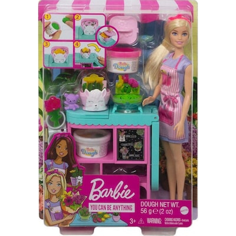 Barbie Κούκλα Και Ανθοπωλείο Florist Doll And Playset