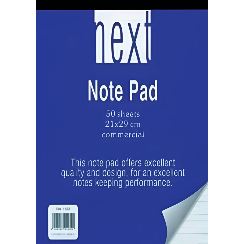 Μπλοκ NEXT Α4 Μπλε (1 Τεμάχιο)