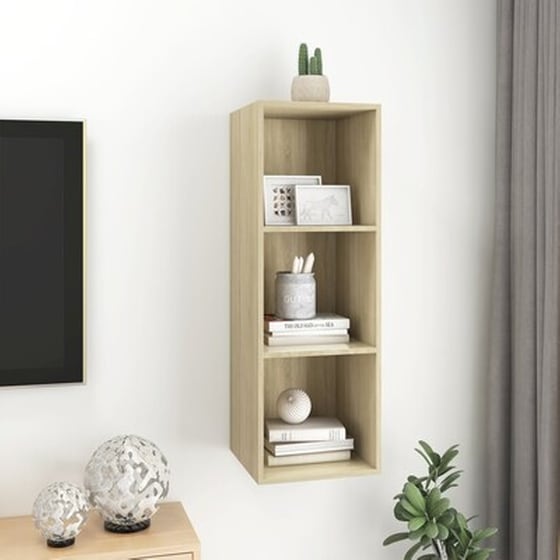 Έπιπλο Τηλεόρασης VidaXL από Μοριοσανίδα  37x37x107cm - Μπεζ image 4