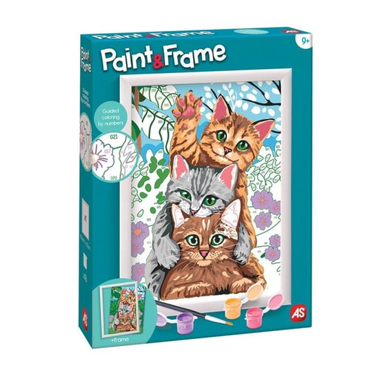 AS Company Paint & Frame Ζωγραφίζω Με Αριθμούς Funny Kitties image 9