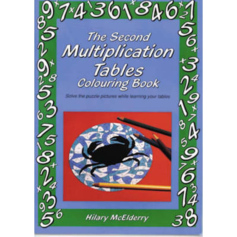 Second Multiplication Tables Colouring Book