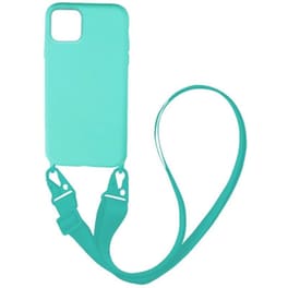 Θήκη Apple iPhone 11 Pro Max - My Colors Carryhang Liquid Silicone - Γαλάζιο