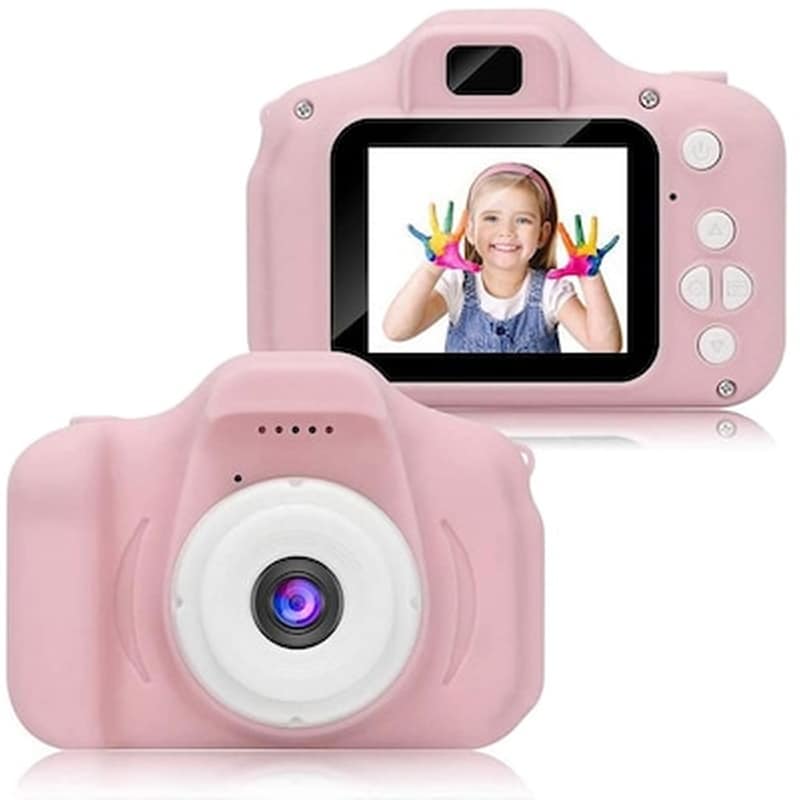 OEM Μίνι Ψηφιακή Παιδική Φωτογραφική Κάμερα Ροζ