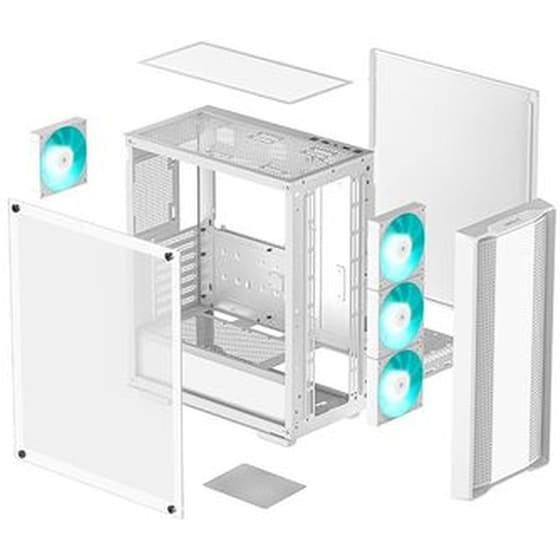 Κουτί Desktop Deepcool CC560 WH V2 Midi Tower - Λευκό image 4