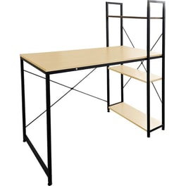Γραφείο 24Mall 120x60x122cm Μαύρο - Beech