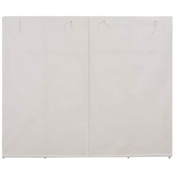 Vidaxl Ντουλάπα Λευκή 200 X 40 X 170 Εκ. Υφασμάτινη image 4