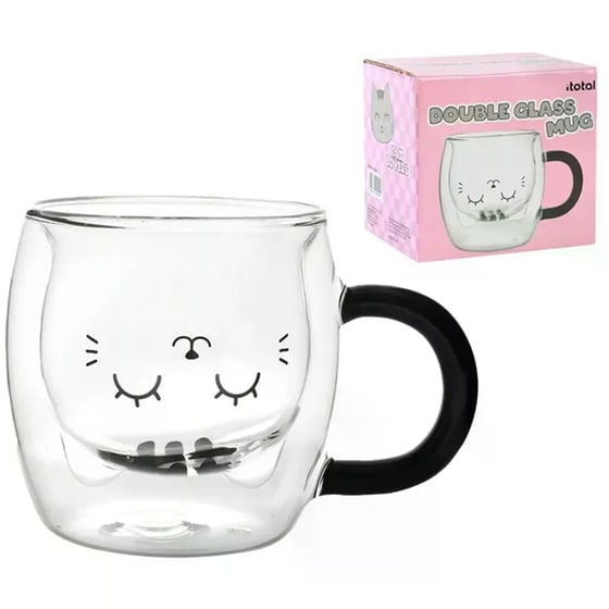 Κούπα i-Total Latte Grey Cat 250ml image 1