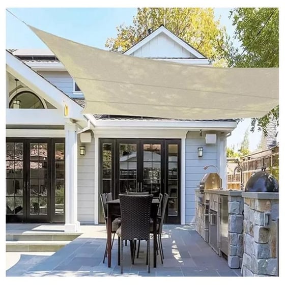 Πανί Σκίασης Αδιάβροχο Τετράγωνο Gardlov από Πολυεστέρα 4x3 m - Μπεζ image 1