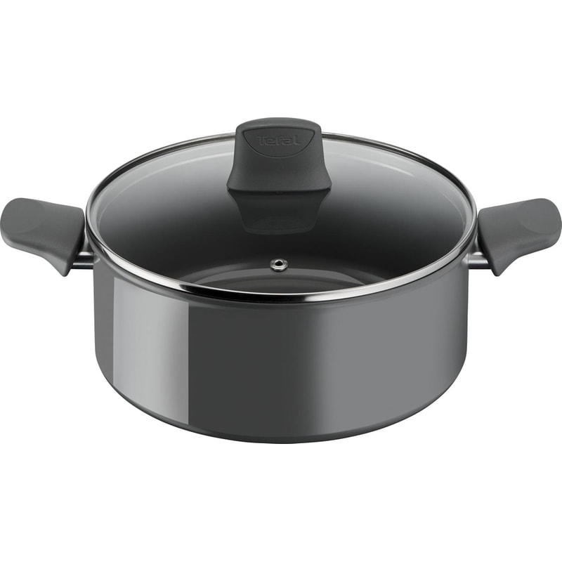 Κατσαρόλα Βαθιά TEFAL C42646 24 cm Μαύρο