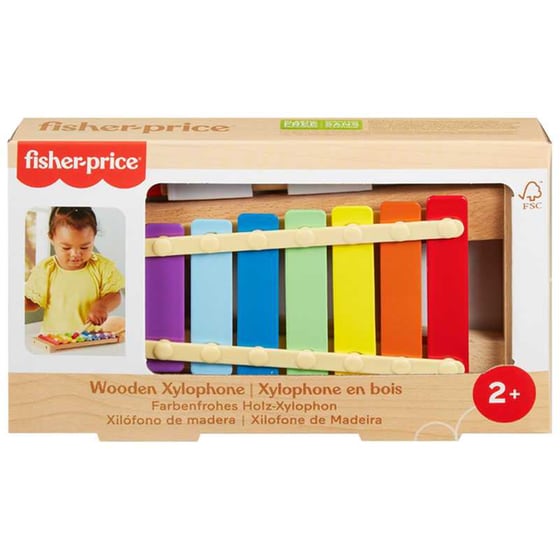 Fisher Price Wooden Xylophone Ξύλινο Ξυλόφωνο image 0