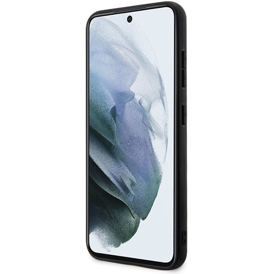 Θήκη Samsung Galaxy S23 S911 - Guess 4g Metal Logo Collection Perforated PU Leather Case - Γκρι image 6