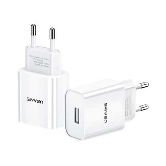 Φορτιστής Πρίζας Usams T18 Usb 2.1A - White image 0