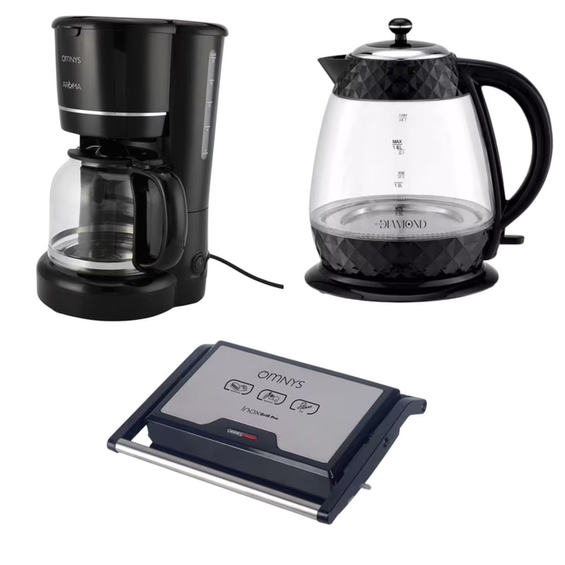 OMNYS Σετ Πρωινού OMNYS KBGL-202 SM543IN FCM15LBL