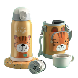 Παγούρι OEM Παγούρι-Θερμός Stainless Steel Sun Yellow Tiger 550ml