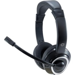 Headset Conceptronic POLONA01B Stereo USB, Microphone, Tele. Stereo
