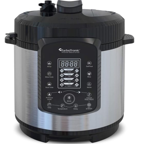Πολυμάγειρας TURBOTRONIC TT-DPC9 1000 W 6 L Ασημί image 0