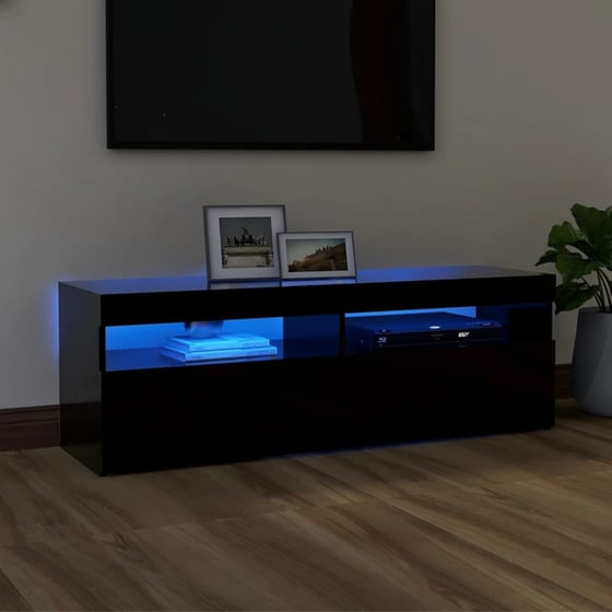 Έπιπλο Τηλεόρασης VidaXL από Μοριοσανίδα 120x35x40cm  - Μαύρο image 2