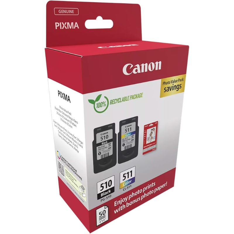 Canon PG-510/CL-511 Photo Value Pack Μελάνια Εκτυπωτή