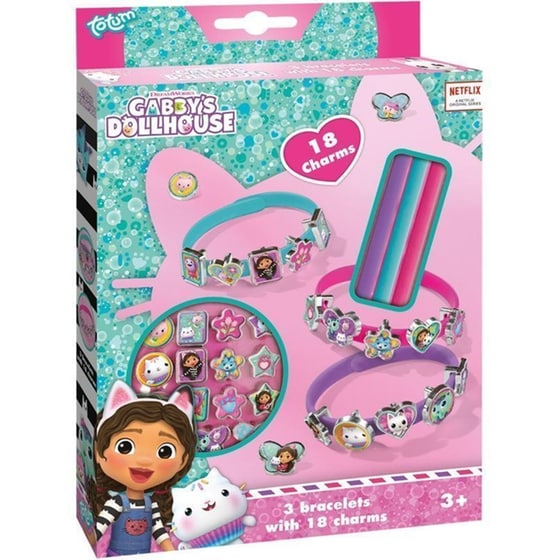 Κατασκευή Κοσμημάτων Totum Gabby's Dollhouse 3 Bracelets & 18 Charms image 0