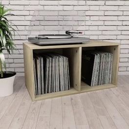 Vidaxl Έπιπλο Δίσκων Βινυλίου Sonoma Δρυς 71x34x36 Εκ. Μοριοσανίδα