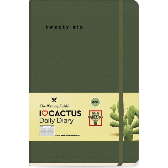 Ημερολόγιο Ημερήσιο 2026 The Writing Fields I Love Cactus 3400 Cactus Leaves image 0