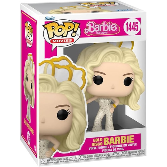 Funko Pop! Barbie the Movie  - Gold Disco Barbie #1445 image 1