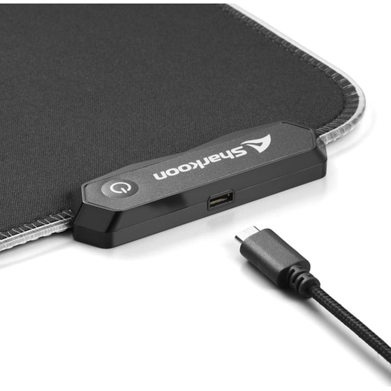 Sharkoon 1337 V2 Gaming Mouse Pad Medium 360mm με RGB Φωτισμό - Μαύρο image 6