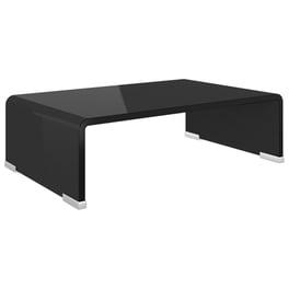 Βάση Τηλεόρασης/οθόνης VidaXL  από γυαλί  40x25x11cm - Μαύρο