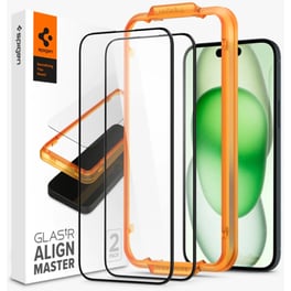 Προστατευτικό Οθόνης Apple iPhone 15 - Spigen Alignmaster Full Cover 2τμχ