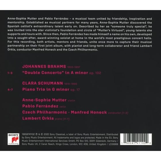 Brahms: Double Concerto & C. Schumann: Piano Trio image 1