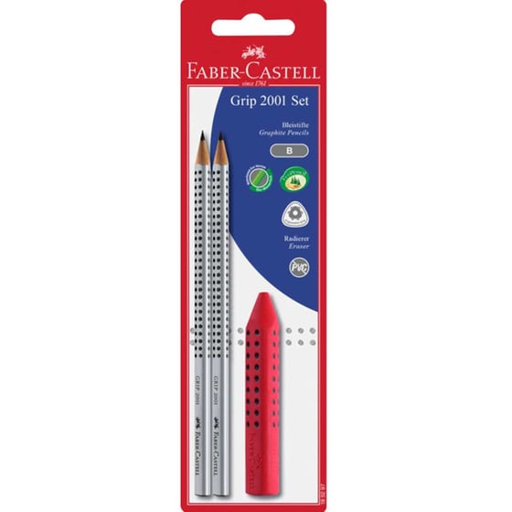 Σετ Μολύβια με γόμα Faber Castell Grip 2001 image 0