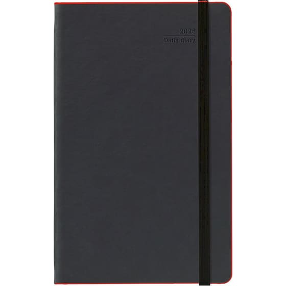 Ημερολόγιο Ημερήσιο 2026 Θεοφύλακτος 12M Laser Μαύρο image 0