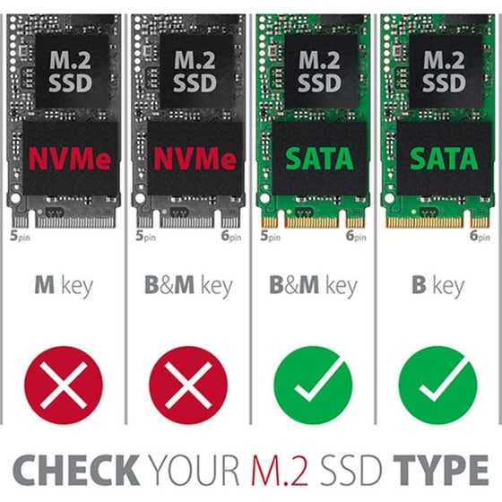 AXAGON RSS-M2SD SATA Adapter για M.2 SATA SSD έως 80mm Ασημί image 4