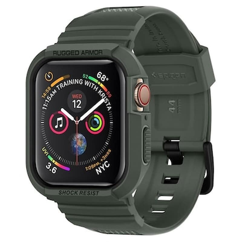 SPIGEN Θήκη Spigen Rugged Armor Pro για Apple Watch 44mm - Χακί