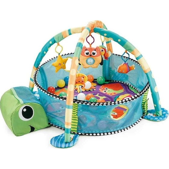 Γυμναστηριο Χαλακι Πισινα Με Διχτυ 3in1 Cangaroo Playmat Sea Turtle image 0