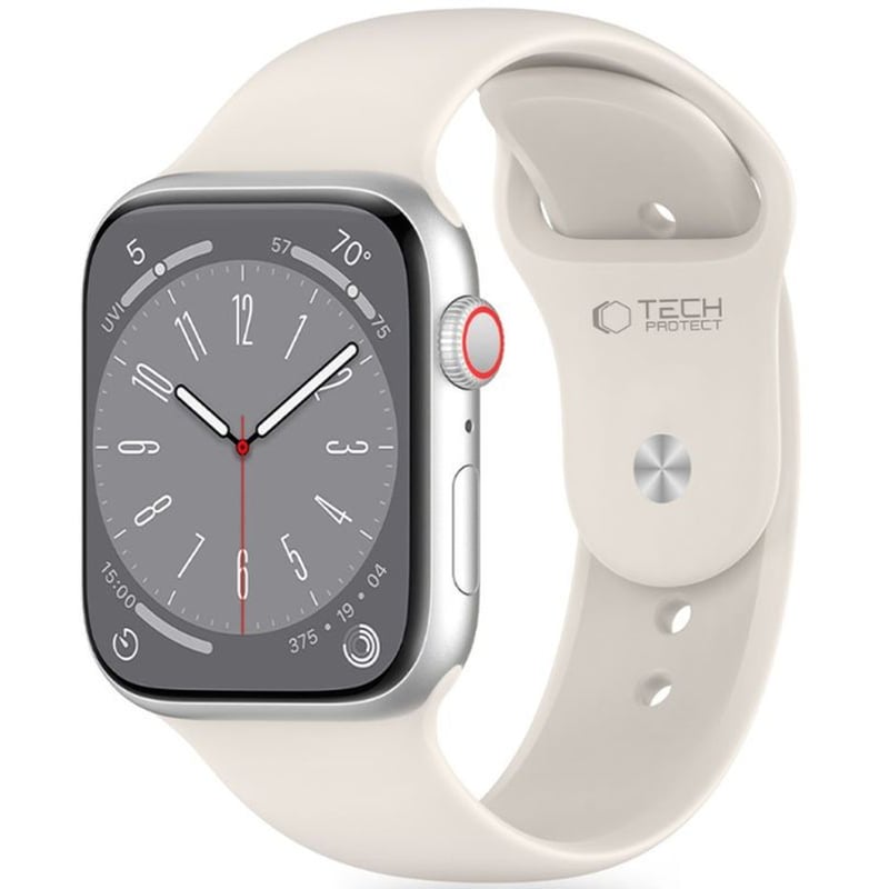 Λουράκι Apple Watch Se/10/9/8/7/6/5/4 (42/41/40mm) - Tech-protect Silicone Σιλικόνης - Starlight (5906302310159)