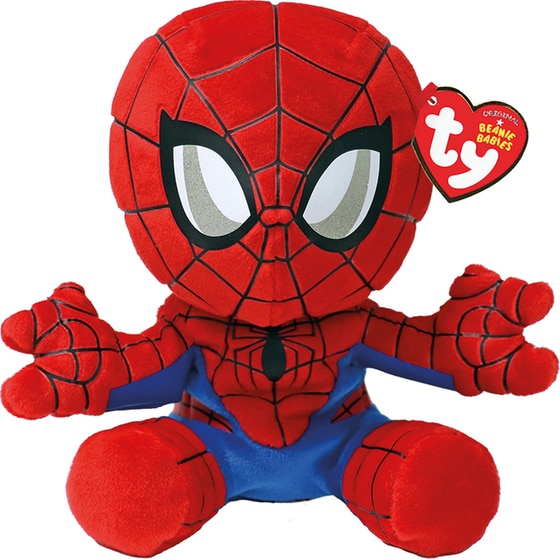 Λούτρινο TY Beanie Babies Χνουδωτό Marvel Spiderman (15cm) image 0