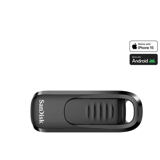 Sandisk Ultra Slider 128 GB USB-C Stick Μαύρο image 1