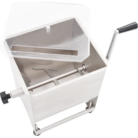 Ζυμωτήριο Κρεάτων VIDAXL 50960 με Κάδο 44 L Ασημί image 2