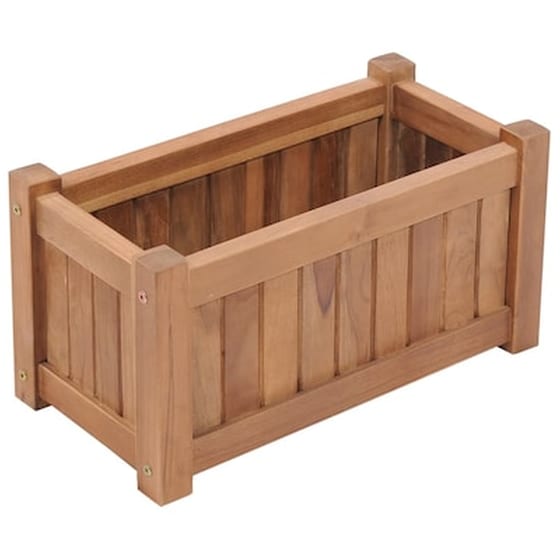 Vidaxl Ζαρντινιέρα 50 X 25 X 25 Εκ. Από Μασίφ Ξύλο Teak image 0