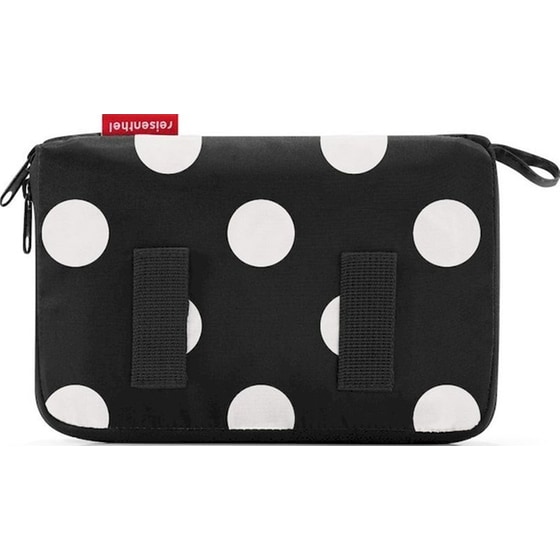 Τσάντα Πλάτης Reisenthel Mini Maxi Dots White AP7073 14lt - Μαύρη με Σχέδιο image 1