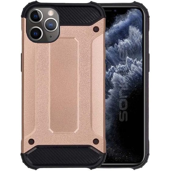 Θήκη Apple iPhone 11 Pro - Sonique Heavy Armor Clear - Ροζ Χρυσό image 0