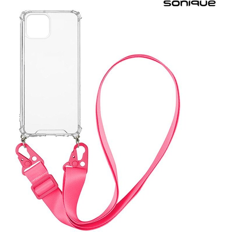 Θήκη Apple iPhone 13 - Sonique με Strap Armor Clear - Ροζ