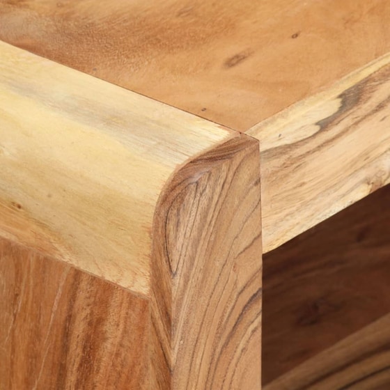 Έπιπλα Τηλεόρασης VidaXL από  Μασίφ Ξύλο Ακακίας 2 τμχ  120x30x23 cm - Kαφέ image 7